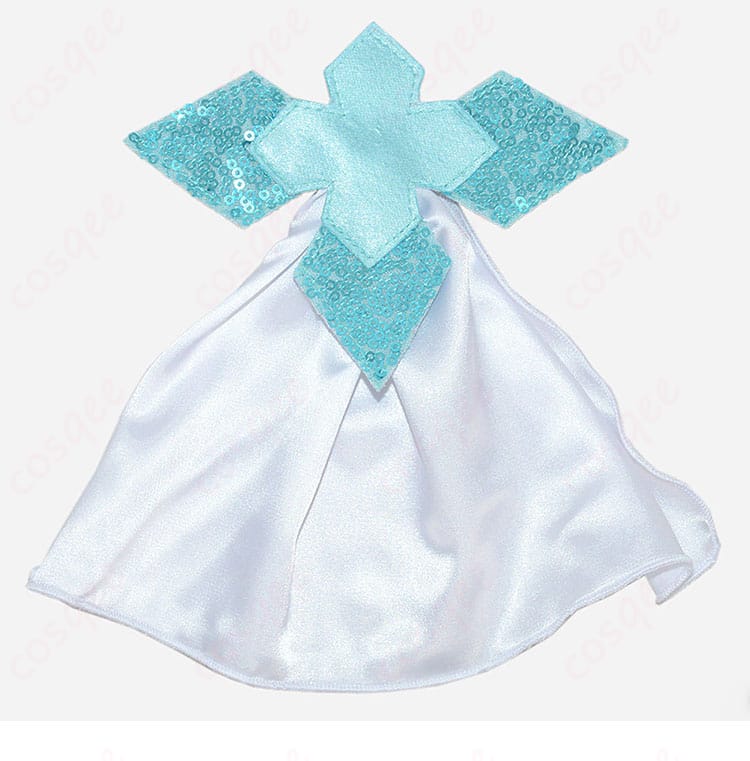 髪飾りの全体構成と装着イメージのディテール画像