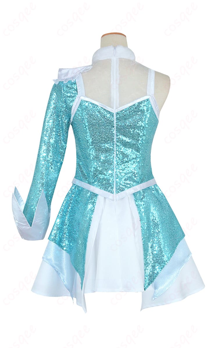 背面リボンと装飾ディテールのクローズアップ