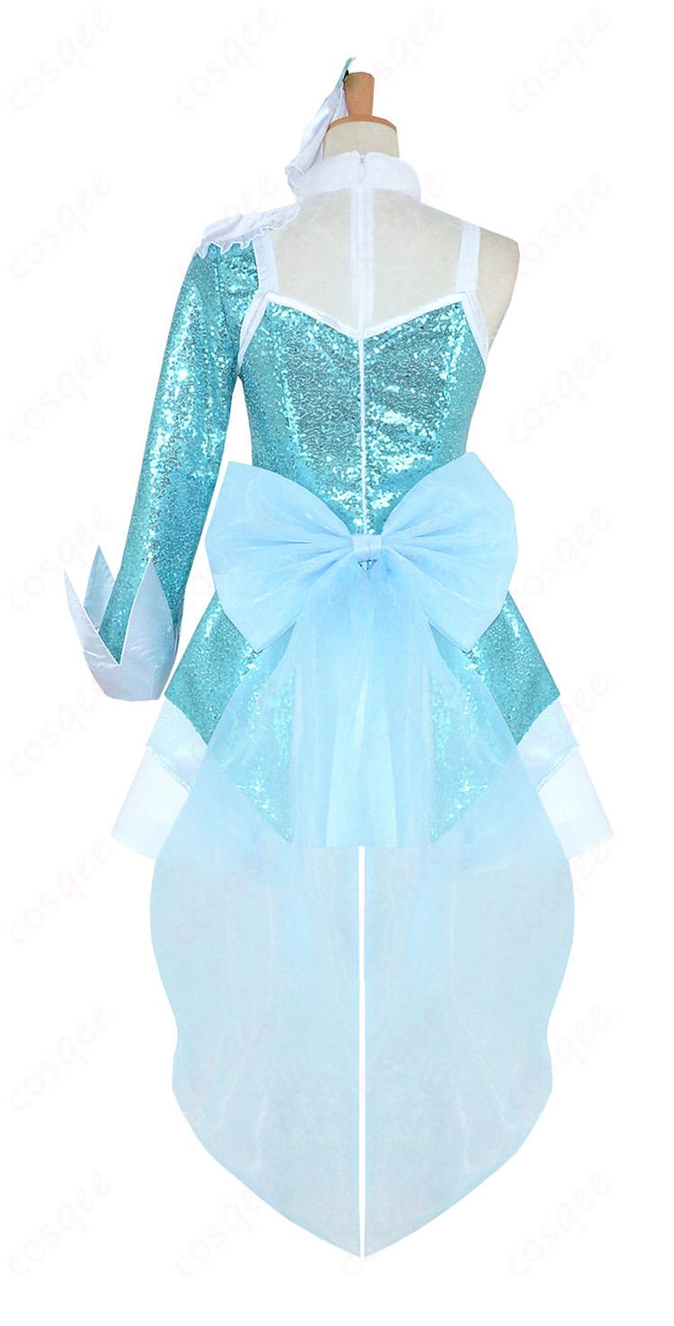 高海千歌『みんなのパワー』コスプレ衣装のワンピース背面全体画像