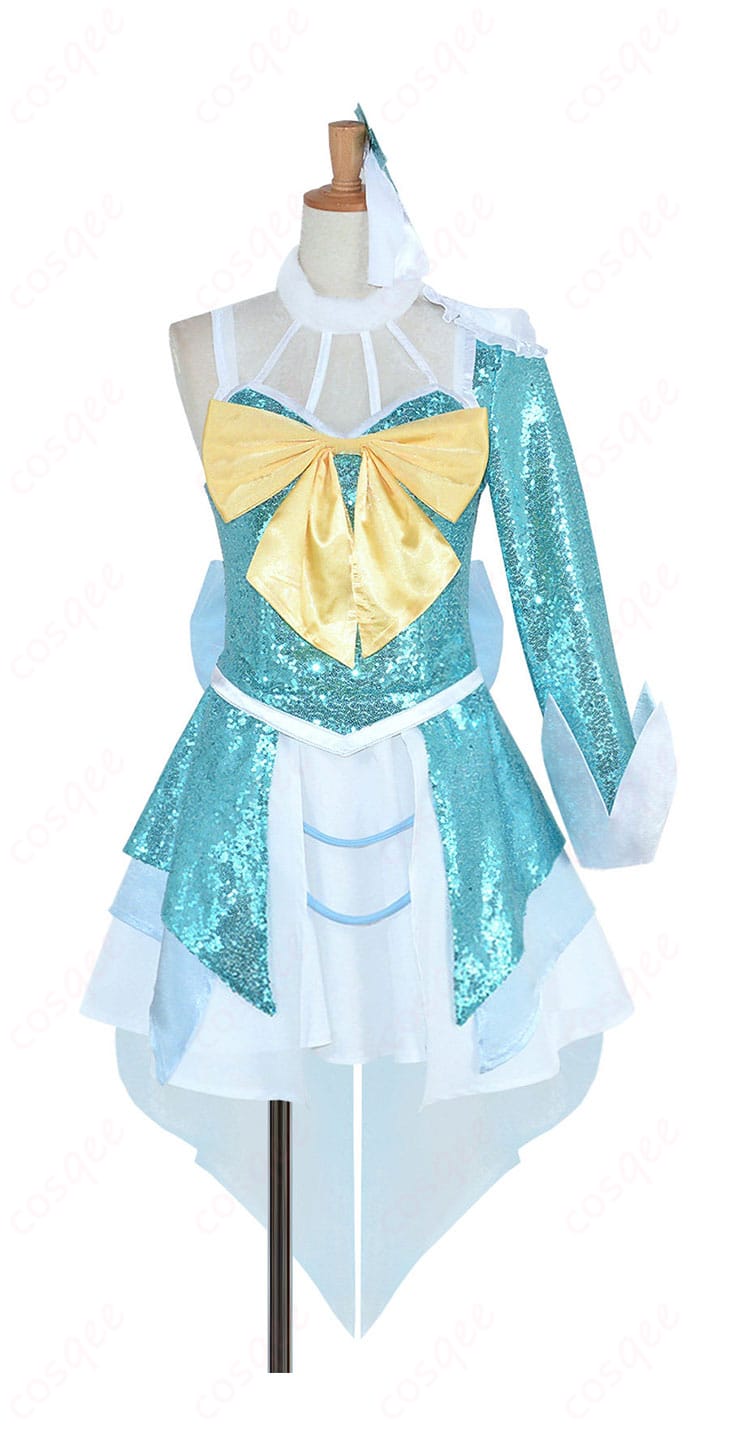 高海千歌『みんなのパワー』コスプレ衣装のワンピース正面全体画像