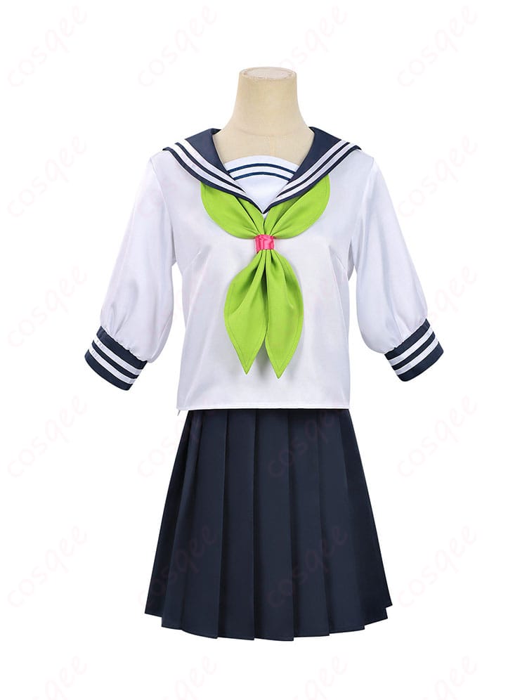 鈴木みゆ 制服コスプレ トップスの正面ディテール