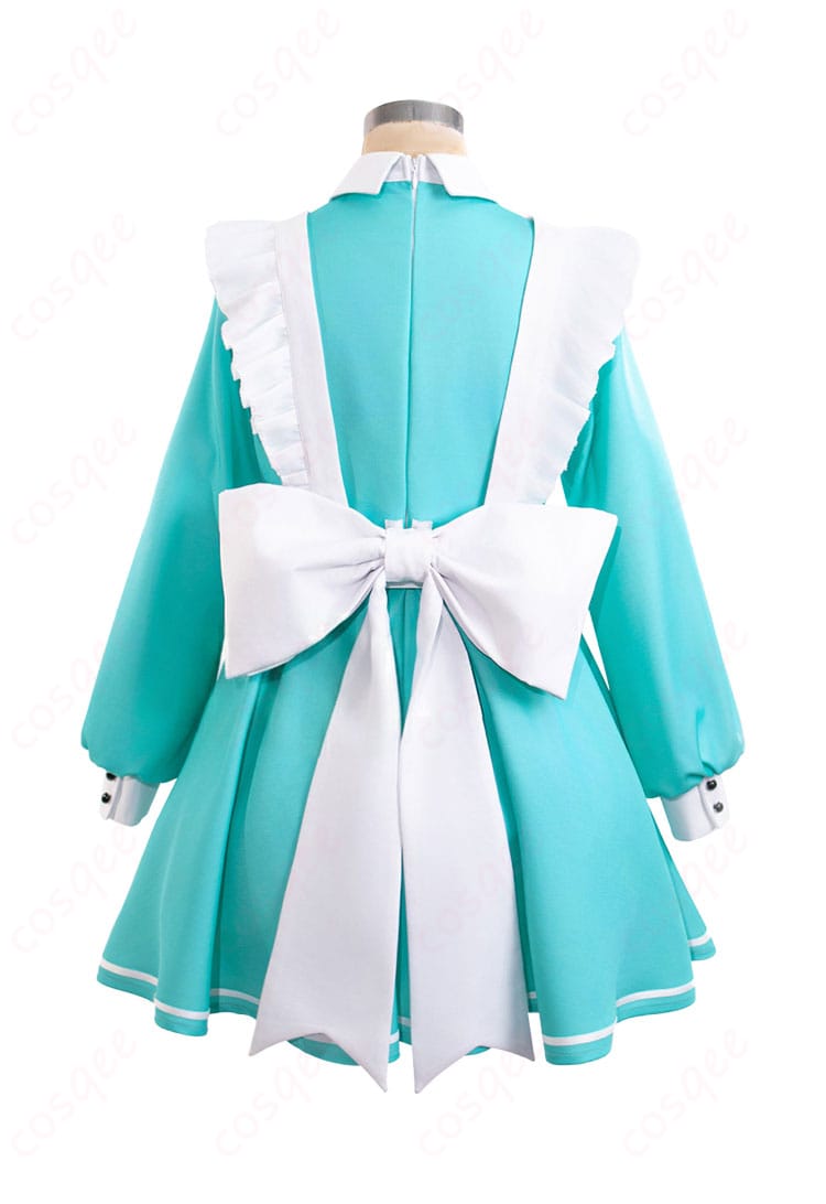 初音ミク 不思議の国ver. メイド衣装の背面と大型蝶結びリボンの形状