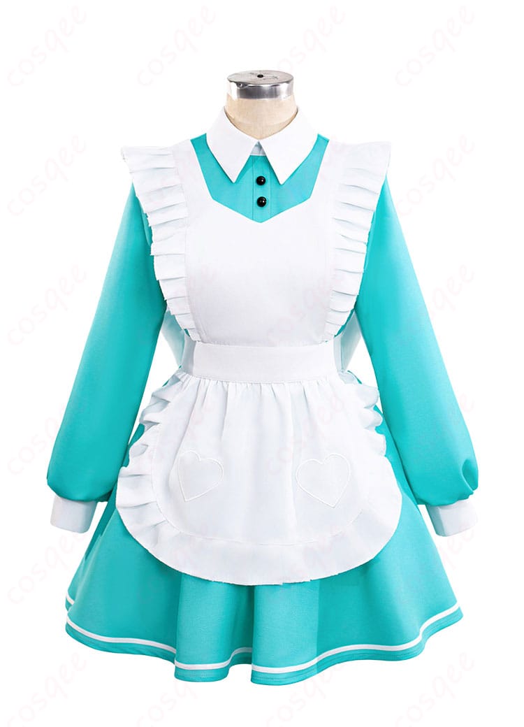 初音ミク 不思議の国ver. メイドワンピースとエプロンの正面全体像