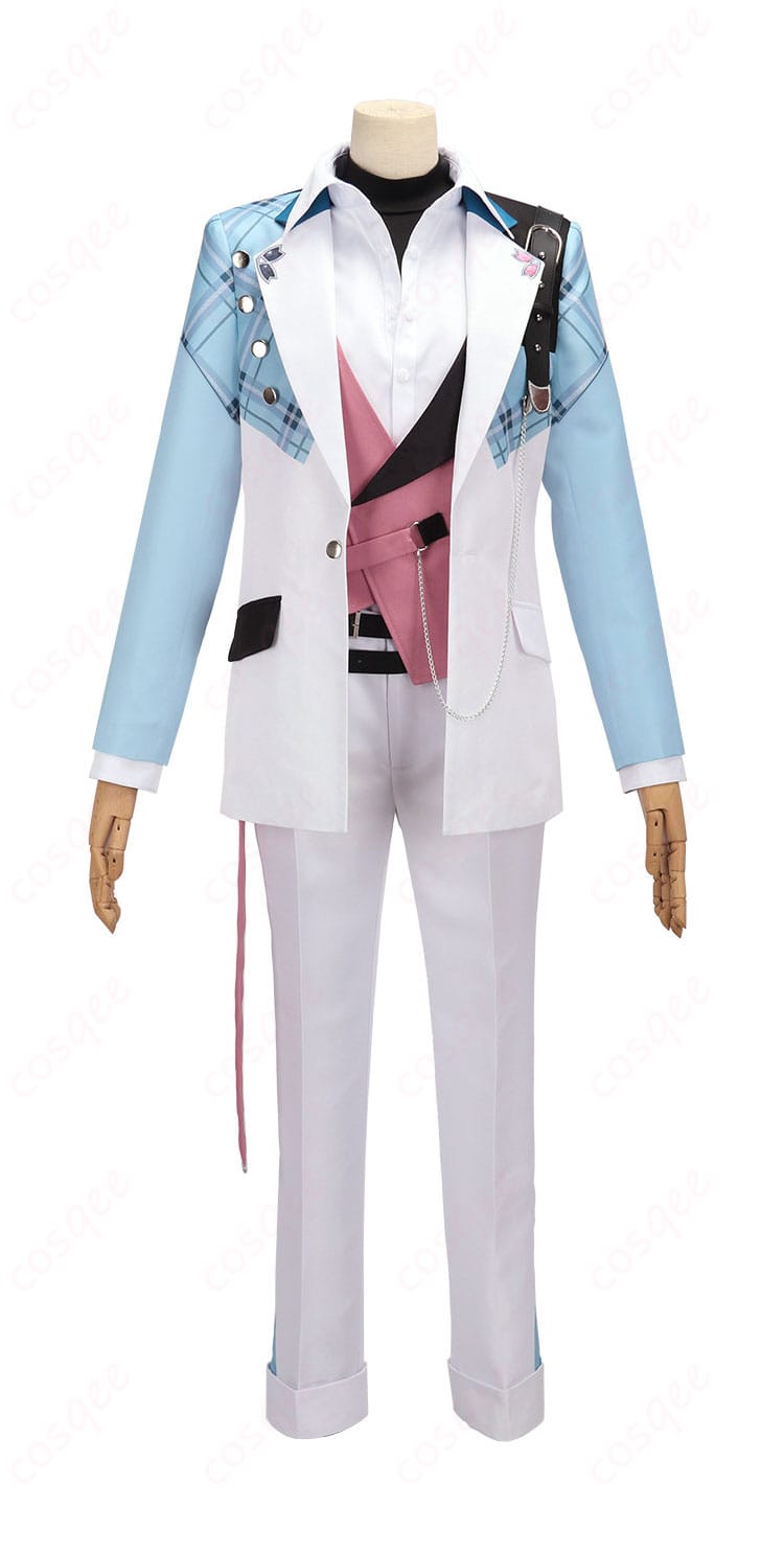 皇れお デフォルト衣装の正面全体。ラペルのラインと胸元のバランスがわかるフロントビュー。