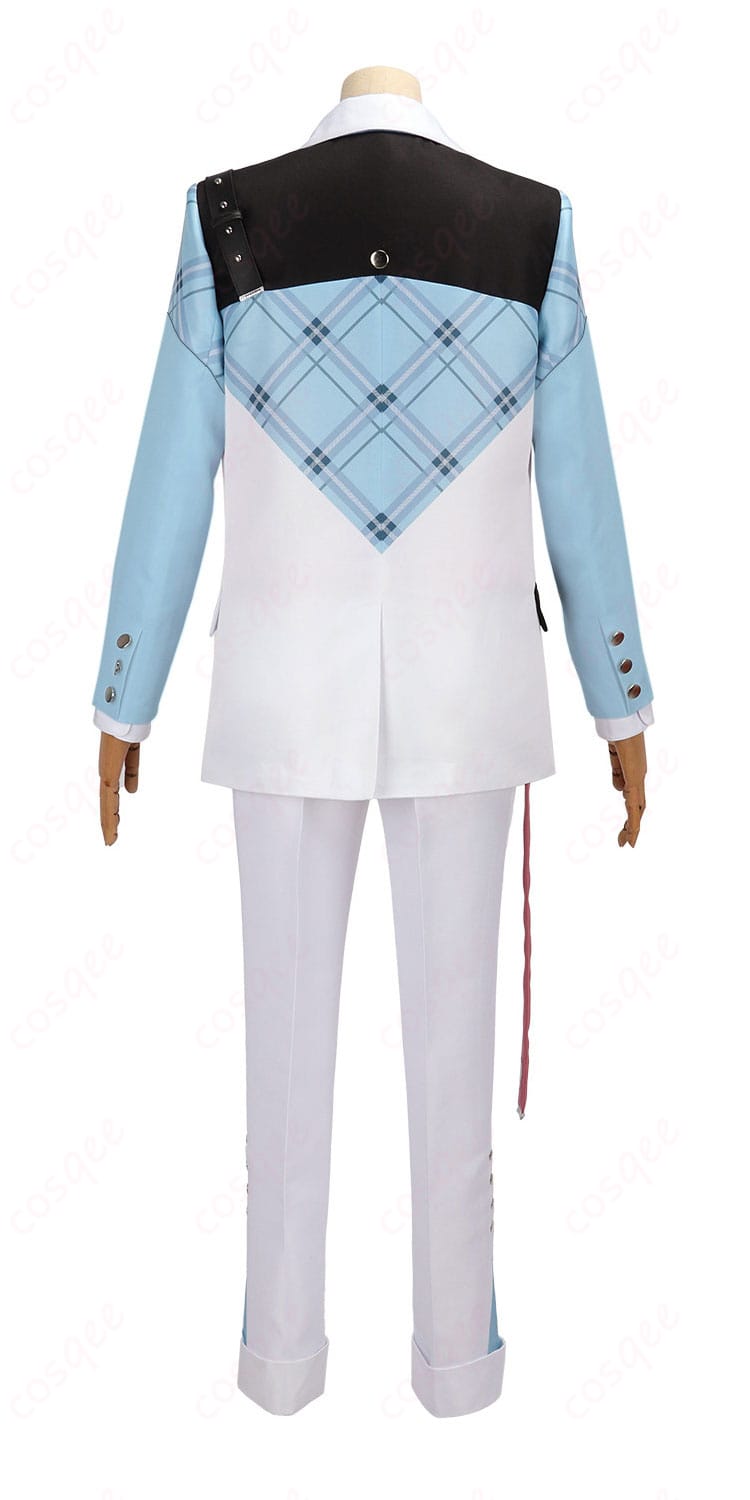 皇れお デフォルト衣装の背面。センターベントと背中のシームワーク、裾のラインが見えるバックショット。