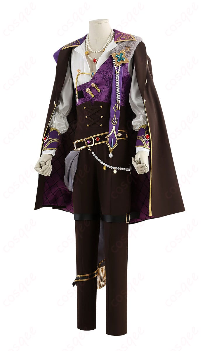 ロイヤルフラッシュ衣装 左側面のシルエットと装飾配置