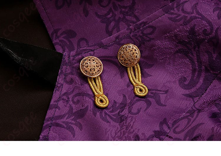 ロイヤルフラッシュ衣装 金属ボタンの意匠と留め付け仕様