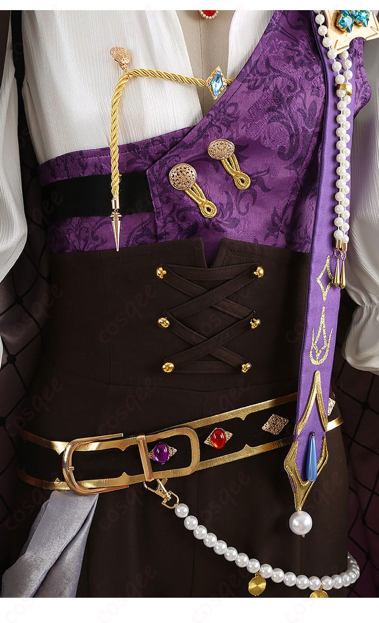 ロイヤルフラッシュ衣装 衣襟周りの装飾とテクスチャー