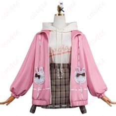 鳳えむ/草薙寧々 おさんぽうさちゃんコーデ 高再現で軽やか、イベント・撮影に最適な学園カジュアル - 1枚目の画像（サムネイル）