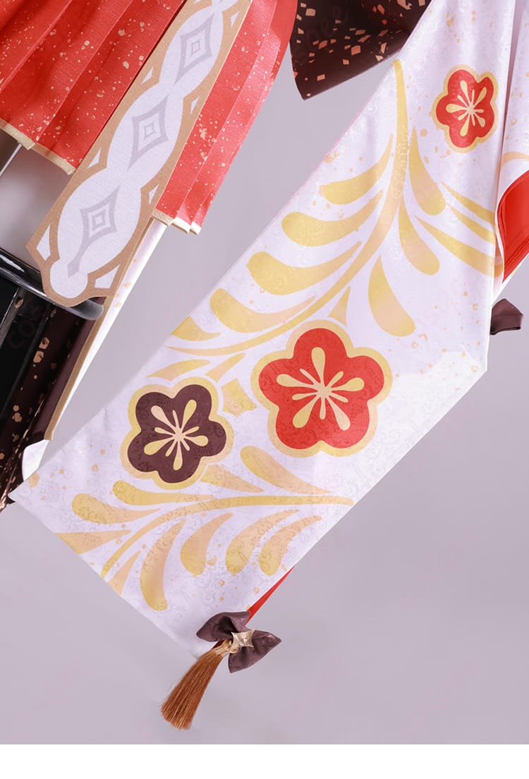 百鬼あやめ衣装の袖ディテール。広がる袖口の縁取り