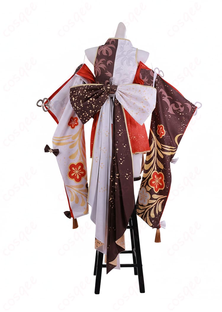 百鬼あやめ 7周年記念衣装の背面。大きな背部リボンと腰飾りの配置