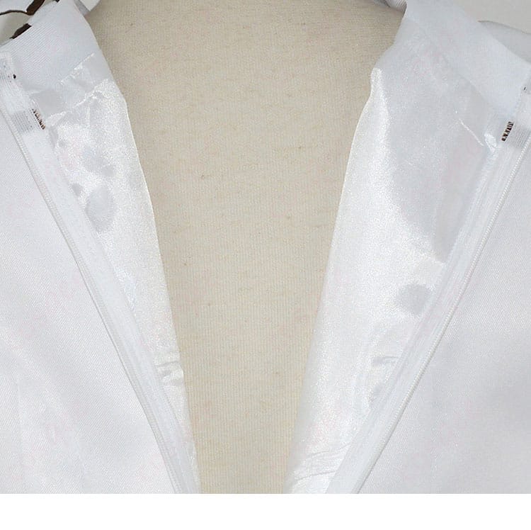 松浦果南 夢の舞台 覚醒後コスプレ衣装の背面ファスナーと背面装飾の詳細