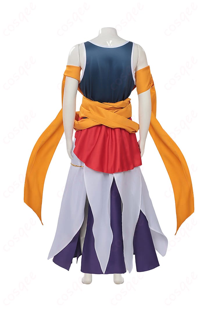 終末のワルキューレ 釈迦衣装の背面。肩周りの収まりと背中のシルエットを確認できる