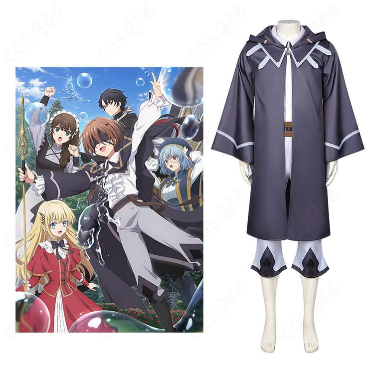 クノン・グリオン風フルセット着用イメージ。マントのドレープと落ち着いた配色が映える全身カット。