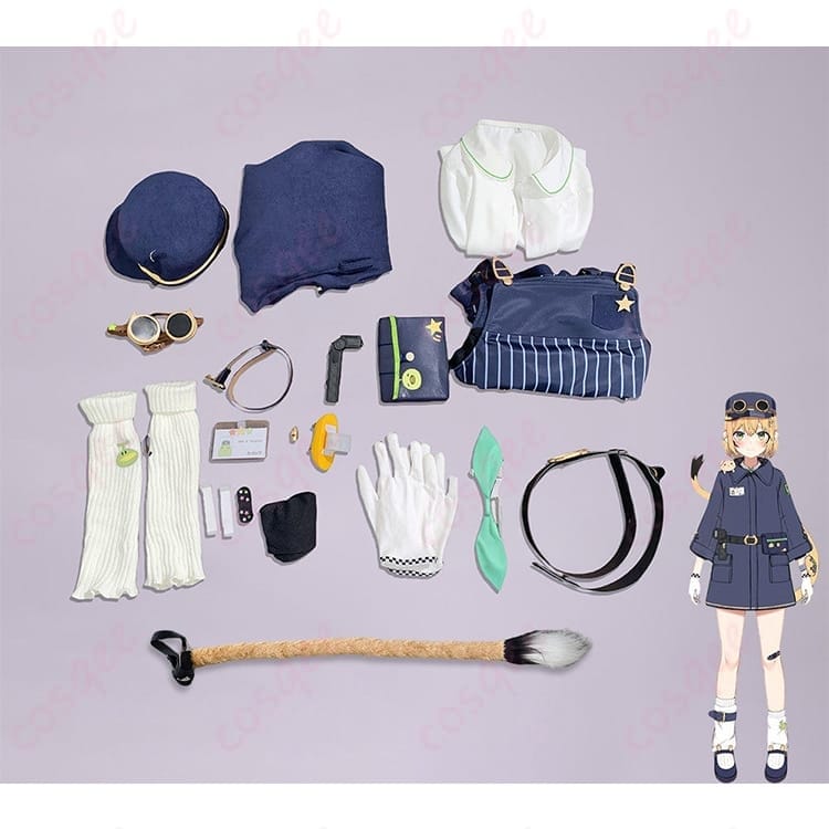 VTuber風トビネズミ鉄道制服コスプレ｜高再現・着脱ラクでイベント撮影に最適 - 9枚目の画像