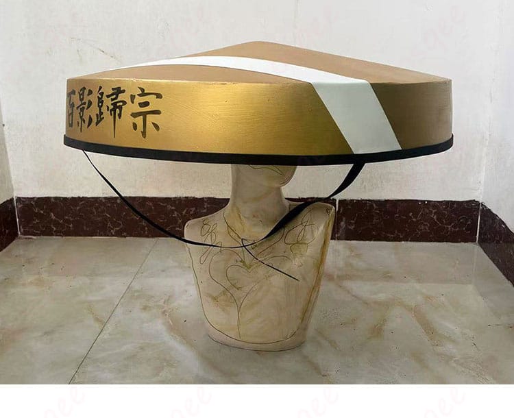 笠の側面フォルムとエッジの仕上げ