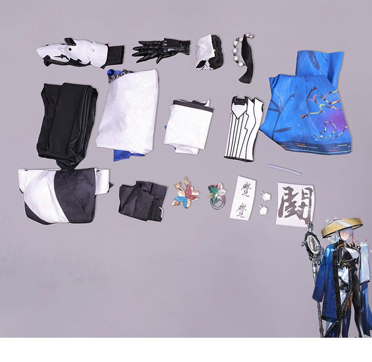 セット内容の一式レイアウト（衣装・小物）