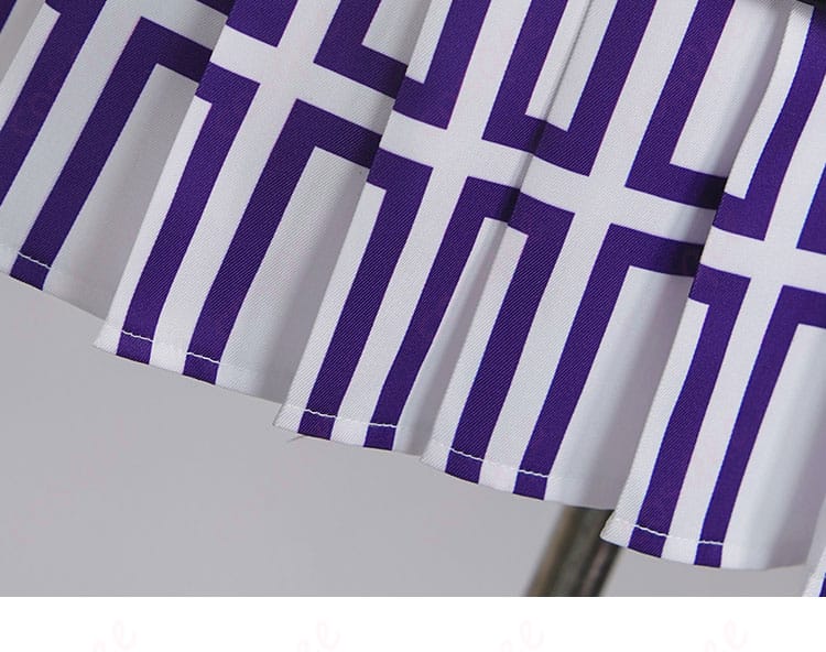 HK416『緋染め薄桜』スカート裾ディテール。ヘムラインの仕立てと装飾のバランスが分かる近接写真。