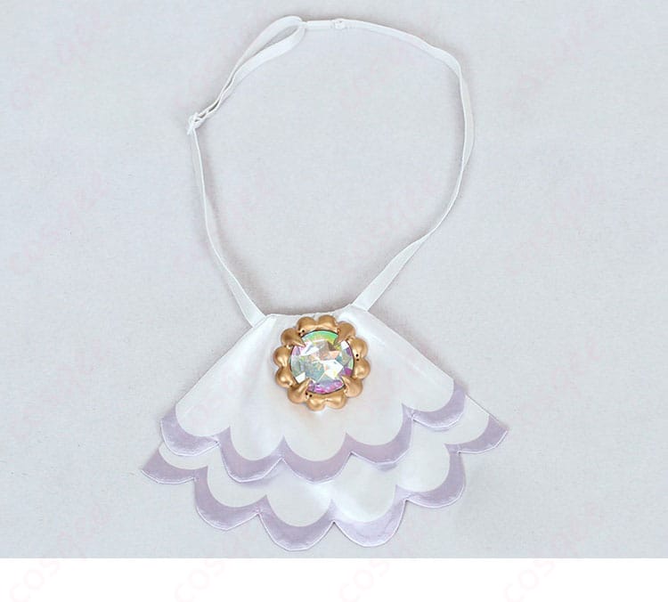 ユカリ衣装の首飾りディテール。質感と留め仕様