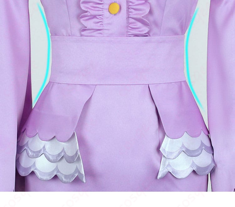 ユカリ衣装のウエスト装飾詳細。ベルトと3Dプリンターパーツの意匠