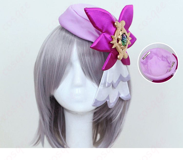 ユカリ衣装の頭飾り・アクセサリー詳細。髪飾りの立体造形