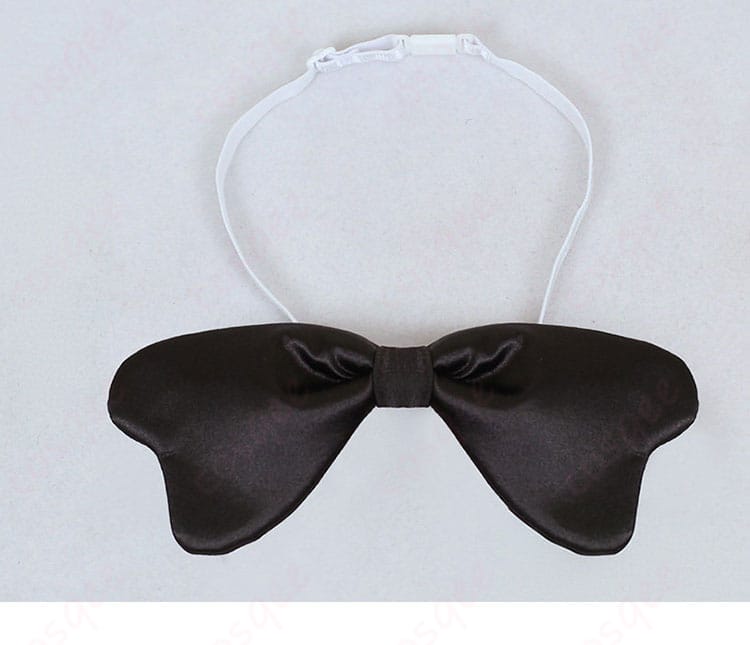 蝶ネクタイ単体の接写。生地の質感と発色が分かるアップ