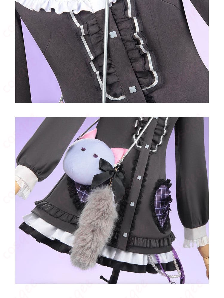 ショートスカートとワンピの重なり・生地感ディテール