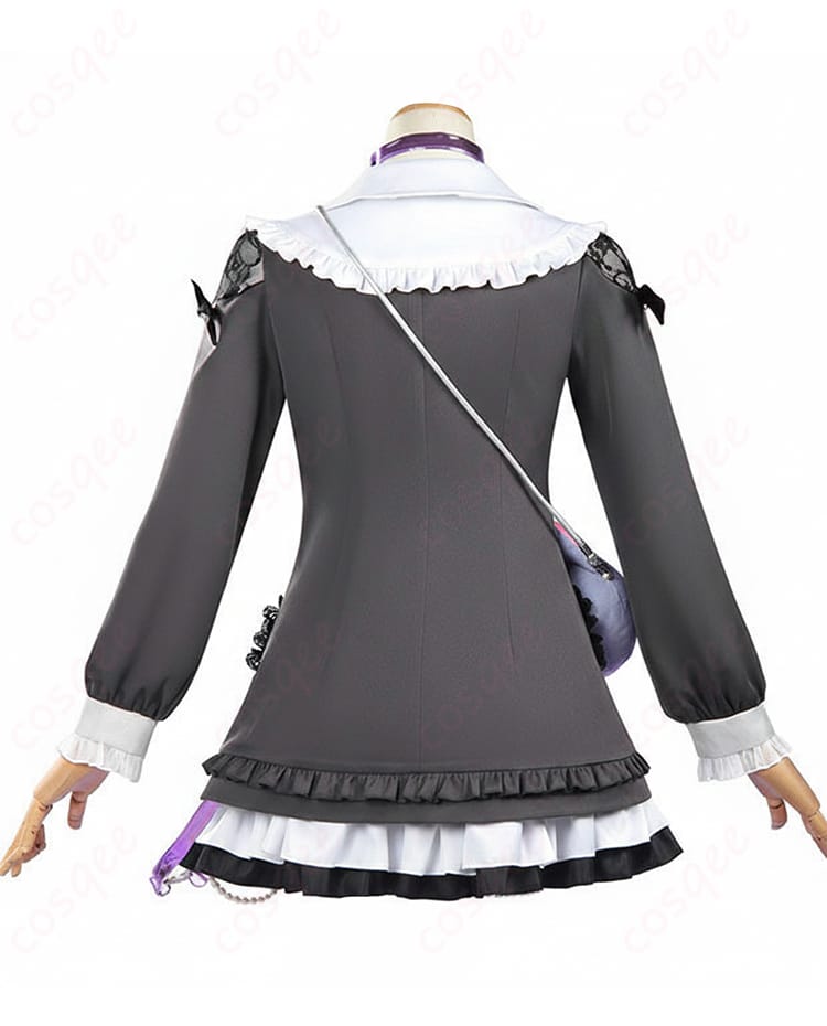 東雲絵名 キャットラビング衣装の背面デザインと開閉部