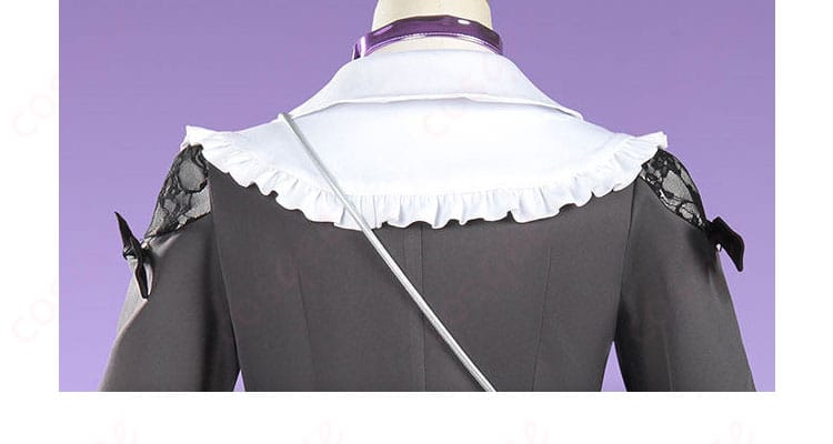 背面ベルトやトリミングなど背面装飾の近景