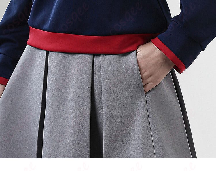 沙条綾香コスプレ トップスのポケットまわりの縫製ディテール