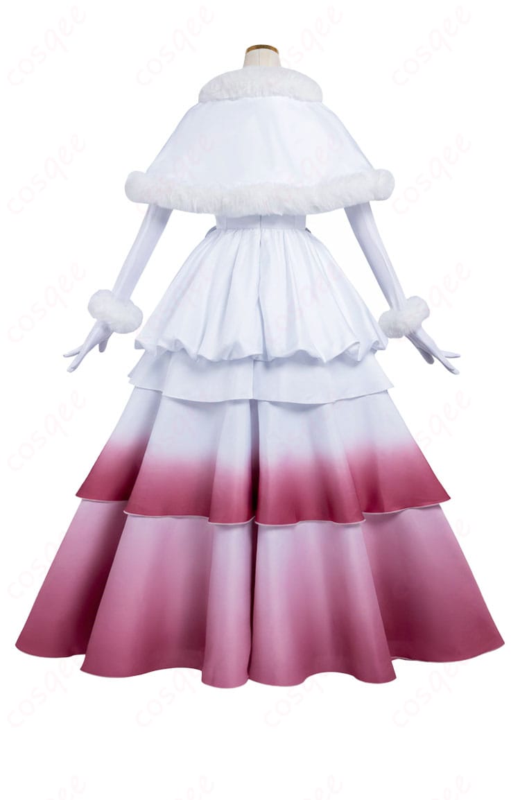 血の女王マリー コラボドレスの背面シルエットと装飾