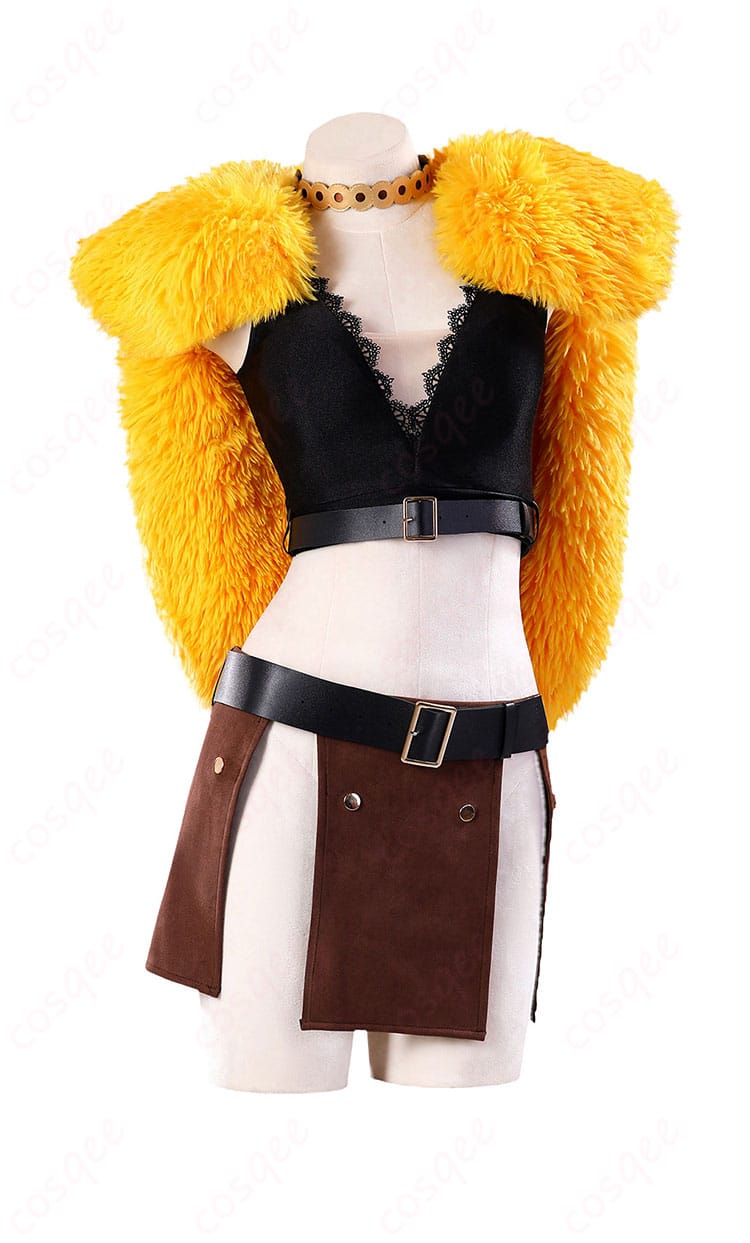 ナミ エルバフ編コスチュームのトップス・スカート・マント正面ディスプレイ