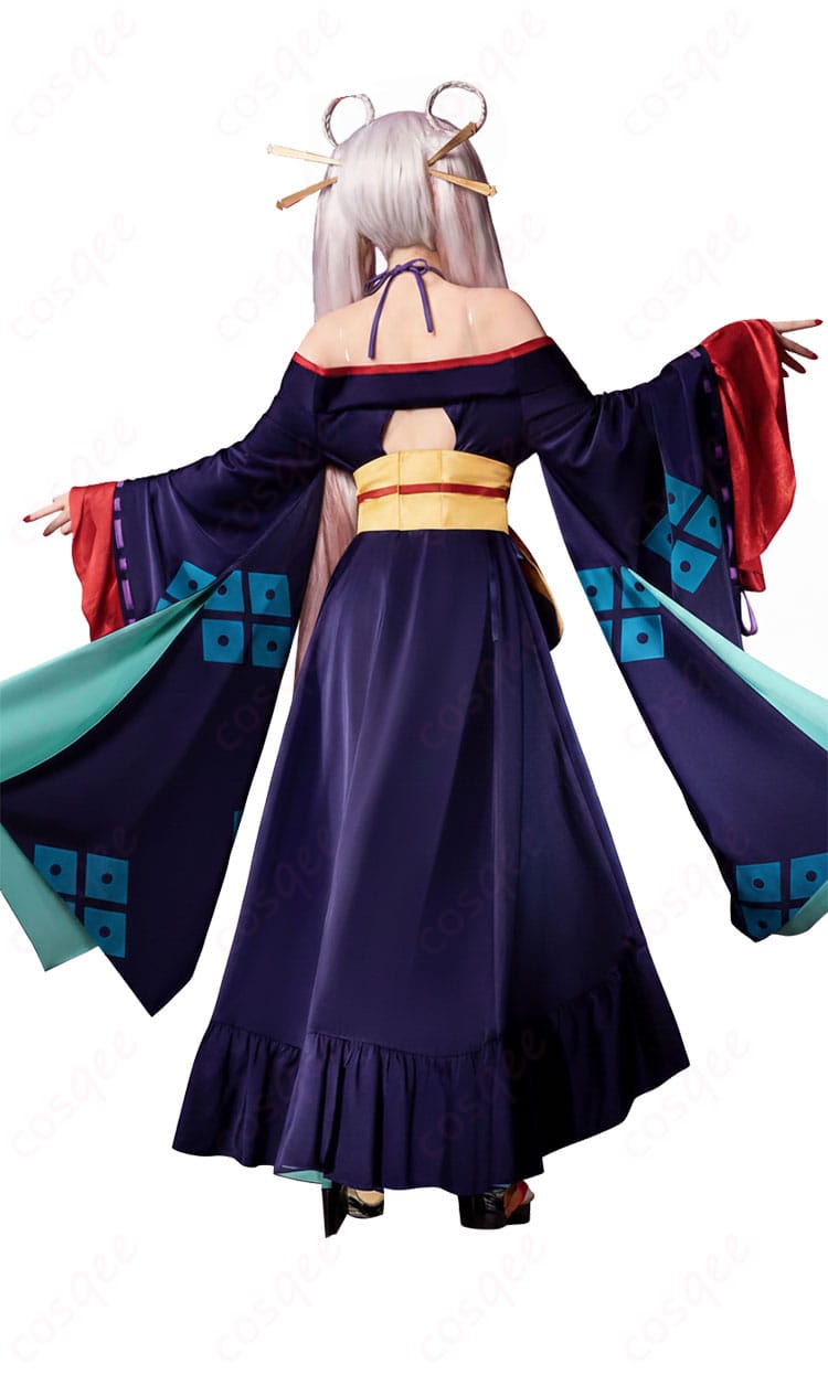 かぐや姫モチーフ衣装の背面全体カット