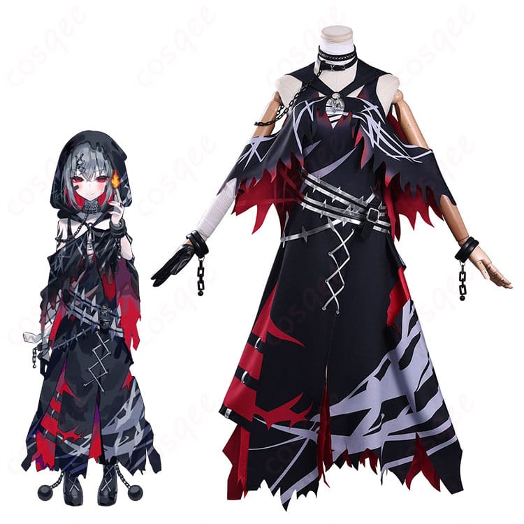 魔法少女ノ魔女裁判 紫藤アリサのコスプレ衣装をモデルが着用した全身イメージ