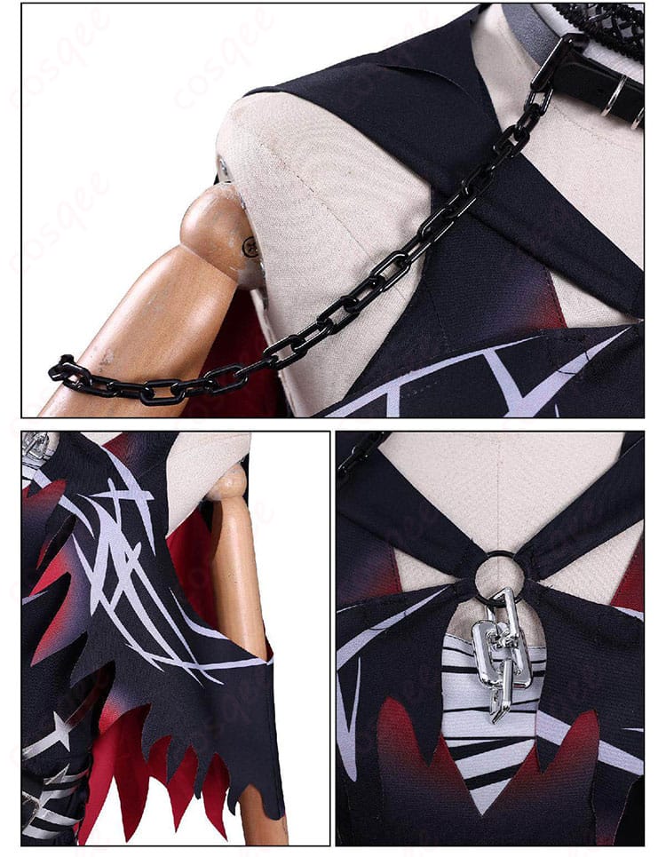 肩飾りと装飾パーツのクローズアップ（質感差と配色）