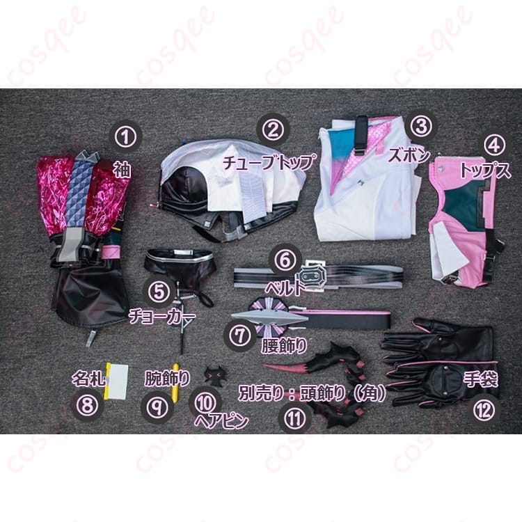 アークナイツ：エンドフィールド イヴォンヌ衣装 高再現セット｜動きやすく小物までしっかり固定 - 8枚目の画像