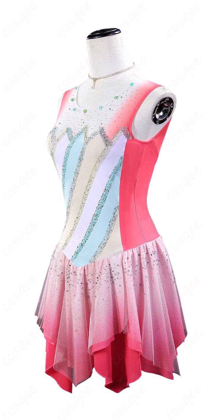 結束いのり シーズン2衣装 スケートドレスの側面シルエット