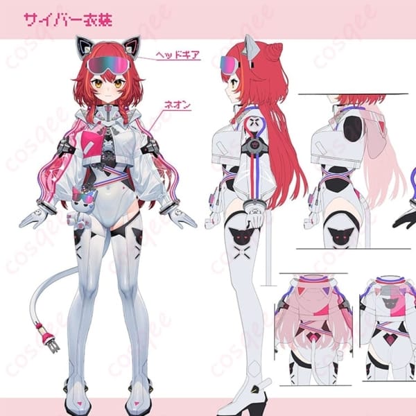 ぶいすぽっ！ 猫汰つな 新衣装サイバー コスプレ｜高再現で軽量、イベント＆撮影に最適