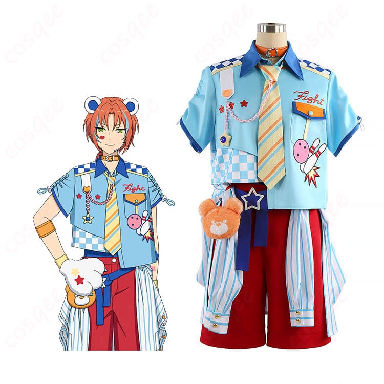 姫宮桃李・遊木真・仁兎なずな・月永レオ対応 クマクマレスQ衣装を着用した全身イメージ