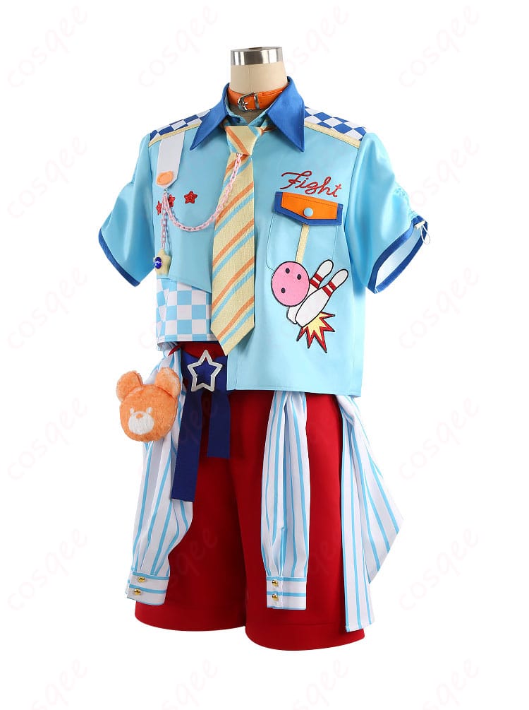 クマクマレスQ衣装 左側面のラインと袖周りの仕様