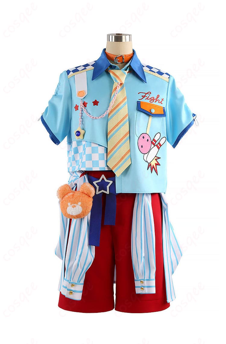 クマクマレスQ衣装 ジャケット・ベスト・半ズボンの正面全体像