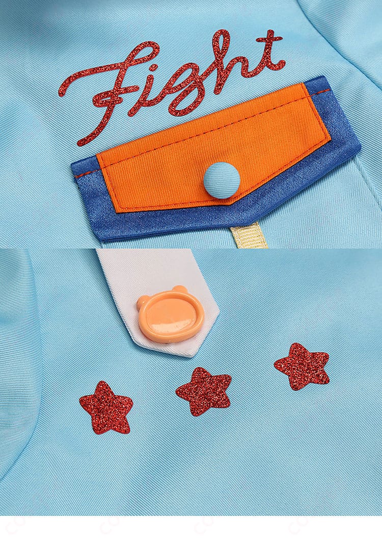 クマクマレスQ衣装 ポケット周辺の飾りとステッチワーク