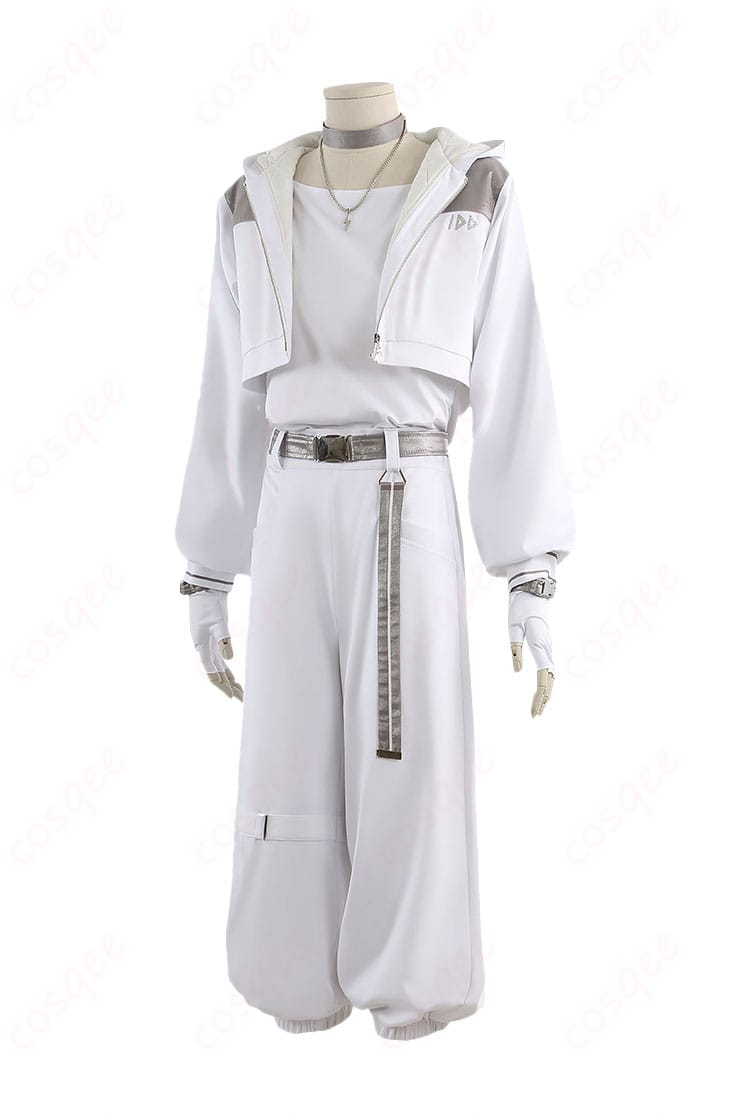 東雲彰人 アクセラレイト衣装の左側面。リストバンドとチョーカーの見え方を確認。