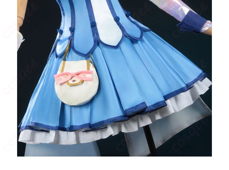 キュアビューティ衣装のスカート裾のラインと装飾