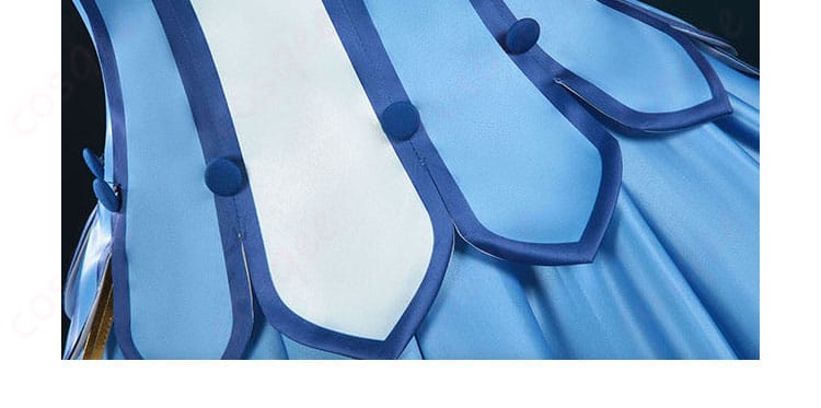 キュアビューティ衣装のウエスト周り装飾とシルエット