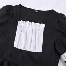 COSQEE ゴーストハウス風メイド服コスプレ 上品シルエットで長時間も快適、撮影映え抜群 - 4枚目の画像（サムネイル）