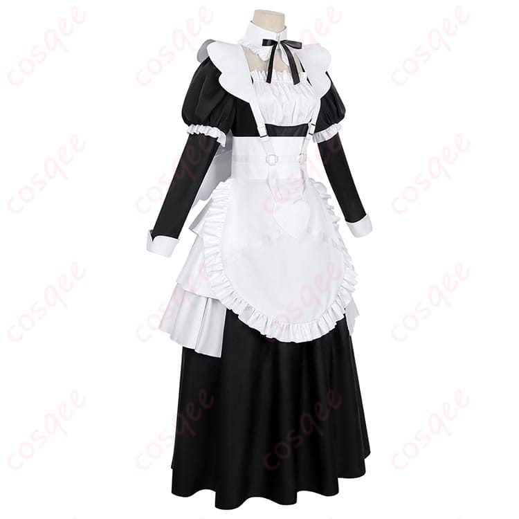 COSQEE ゴーストハウス風メイド服コスプレ 上品シルエットで長時間も快適、撮影映え抜群 - 2枚目の画像
