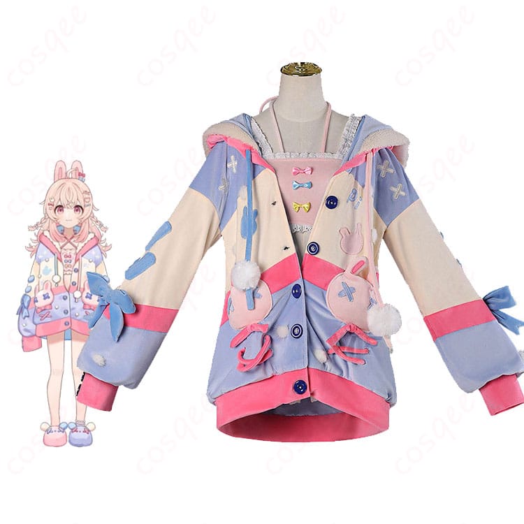 ピップキン・ピッパ風コスプレのモデル着用全身イメージと衣装一式