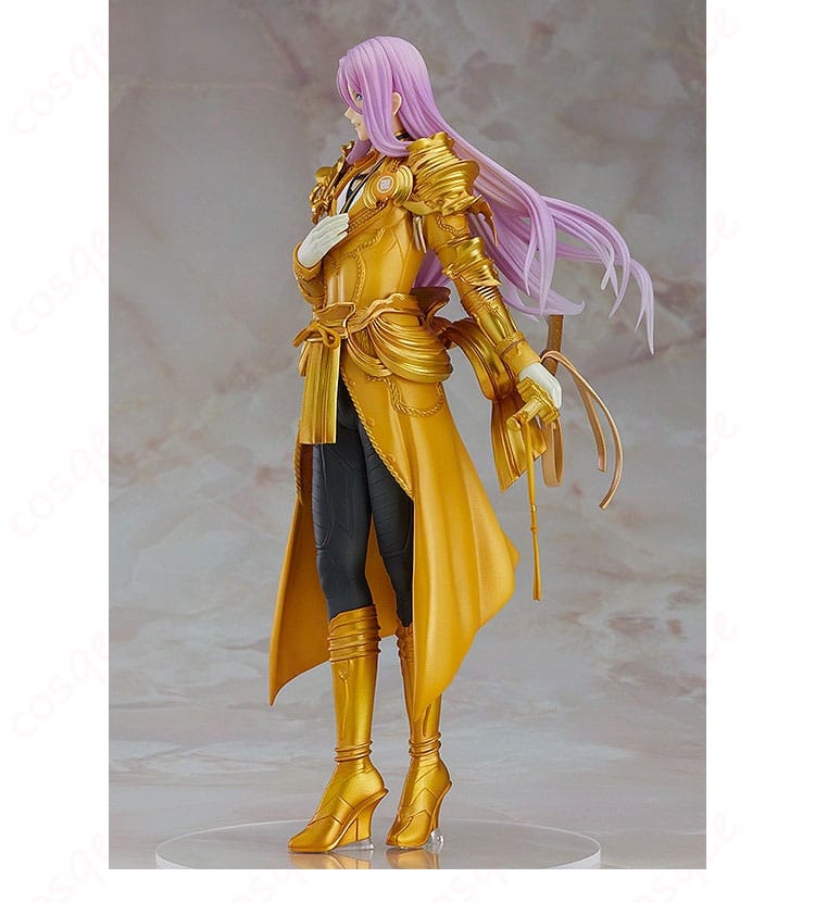 刀剣乱舞ONLINE 蜂須賀虎徹コスプレ衣装のトルソー展示・側面。立体的な肩まわりと装飾の配置バランスが見える画像