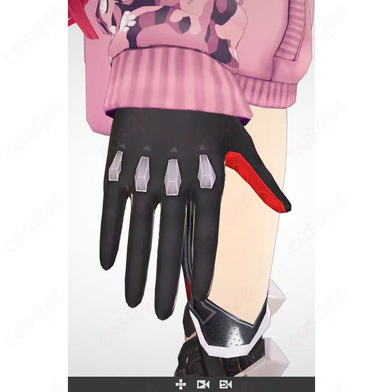 ロボ子さん モデルV3 手袋外側の装飾ディテール(メカニカルなプレート意匠)